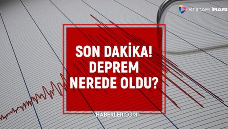 İzmir deprem şiddeti kaç? İzmir deprem merkezi neresi!