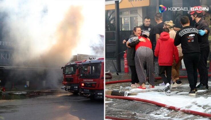 İzmir’de kozmetik mağazasının deposunda çıkan yangında iki işçinin cansız bedenlerine ulaşıldı