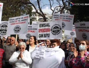 İzmirli depremzedelerden kefenli "emsal artışı kararı" tepkisi