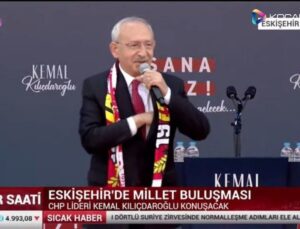 CANLI YAYIN: Kılıçdaroğlu, Eskişehir’de halka sesleniyor