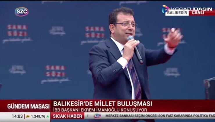 CANLI YAYIN Millet İttifakı, Balıkesir’de