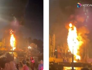 Disneyland’de yangın paniği: Bir anda alevler yükseldi