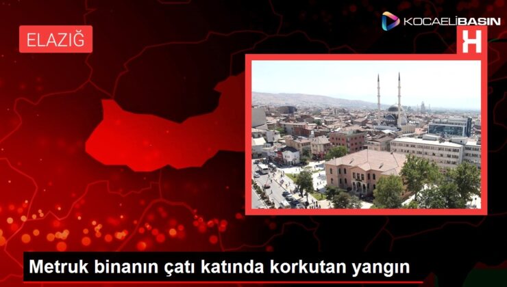 Metruk binanın çatı katında korkutan yangın