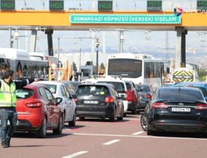 Osmangazi Köprüsü’nde dönüş hareketliliği