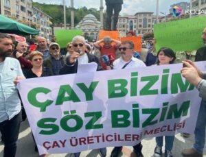 Rize’de yaş çay fiyatı eylemi