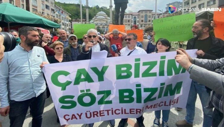 Rize’de yaş çay fiyatı eylemi