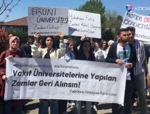 Biruni Üniversitesi’nde yüzde 130 zam eylemi