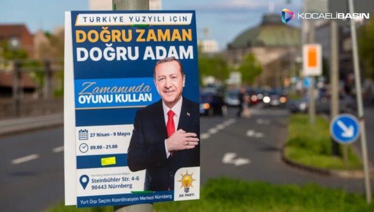 Erdoğan’ın seçim afişleri Almanya’da tepki çekti: Almanya sokaklarına geldi