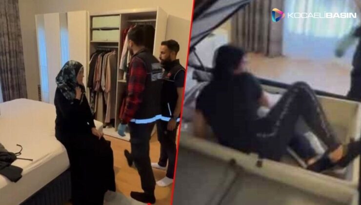 Polis yatağa oturan kadından şüphelendi, bazayı açınca şaşkına döndü