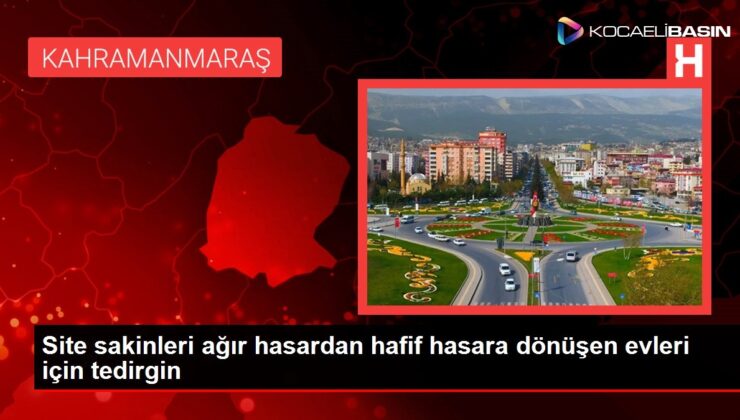 Site sakinleri ağır hasardan hafif hasara dönüşen evleri için tedirgin