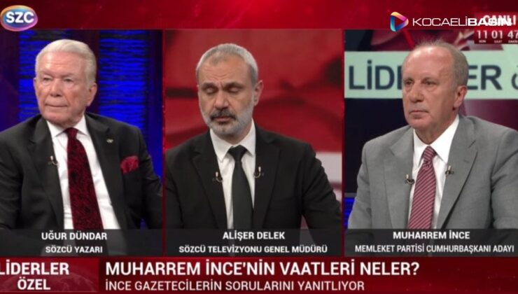 Uğur Dündar’ın Muharrem İnce’ye sözleri sosyal medyada gündem oldu