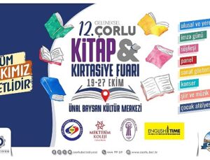 12. Çorlu Kitap ve Kırtasiye Fuarı Kapılarını Açıyor