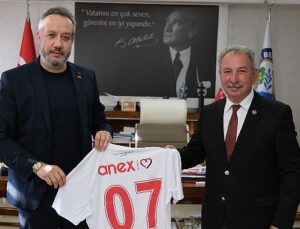 Antalyaspor Başkanı Sinan Boztepe’den Salihli Belediye Başkanı Mazlum Nurlu’ya Ziyaret