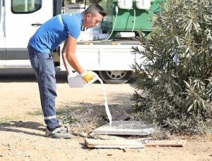 Didim’de ilaçlama çalışmaları aralıksız devam ediyor.