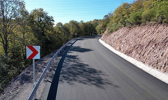 Gebze Mudarlı köy yoluna yeni üstyapı