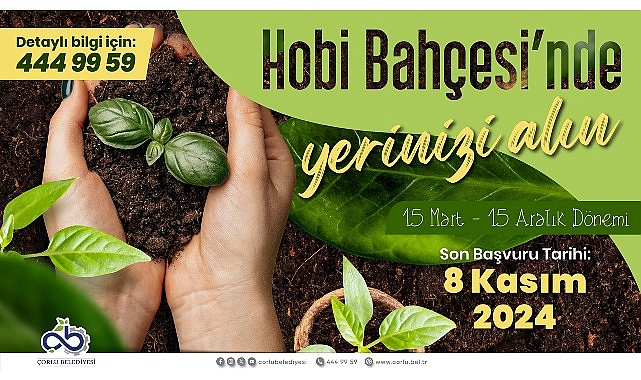 Hobi Bahçeleri Yeni Dönem Başvuruları Başladı