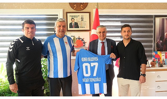 Kemer Belediye Merkez Spor’dan Başkan Topaloğlu’na ziyaret