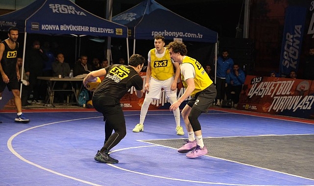 Konya’da 3×3 Basketbol Turnuvası Heyecanı Yaşandı