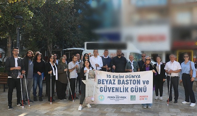 Manisa’da Beyaz Bastonla Farkındalık Yürüyüşü