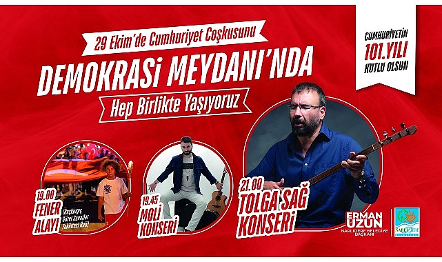 Narlıdere’de Cumhuriyetin 101’inci Yaşı Coşkuyla Kutlanacak