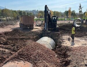 Seymen Millet Bahçesi’nde otopark çalışması başladı