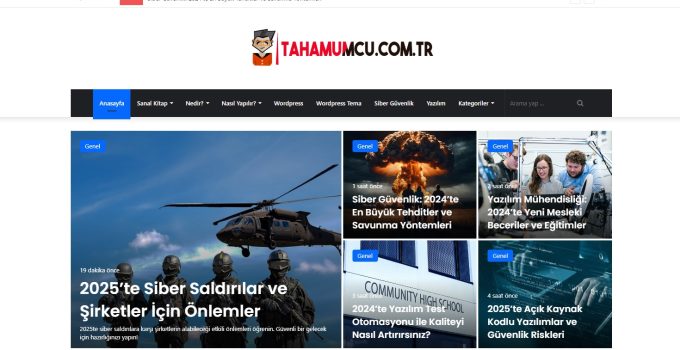 En İyi Kişisel Blog Sitesi’ni Ziyaret Ettiniz mi? Tahamumcu.com.tr Sizi Bekliyor!