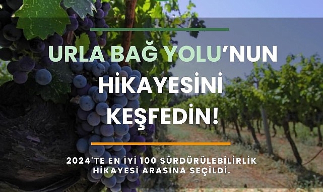 Urla Bağ Yolu “En İyi 100 Sürdürülebilir Destinasyon Hikâyesi” listesine seçildi