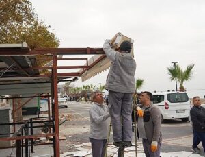 Akçay kordonda çevre düzenlemeleri