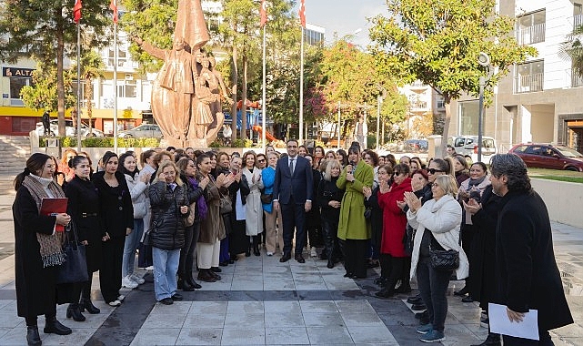 Balçova’dan kadın cinayetlerine tepki – Yiğit, yerel yönetim eşitlik belgesini imzaladı