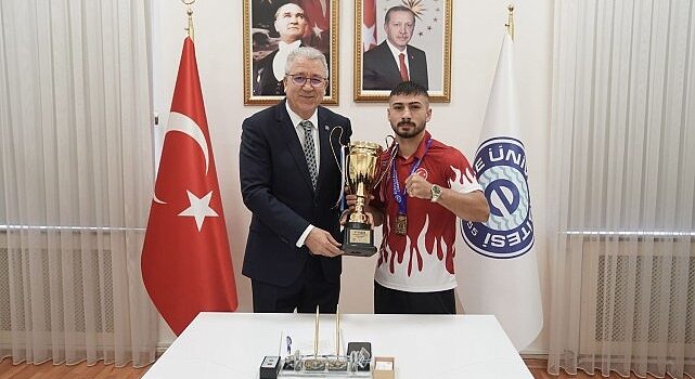 Egeli milli sporcu Ali Ataberk Gürbüzcan,  Avrupa Şampiyonu oldu