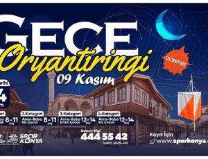 Konya Büyükşehir’den Aileler İçin “Gece Oryantiringi” Etkinliği