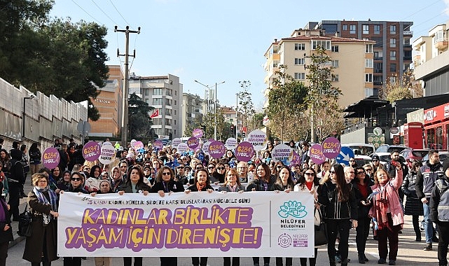 Nilüferli kadınlardan şiddete karşı tek ses