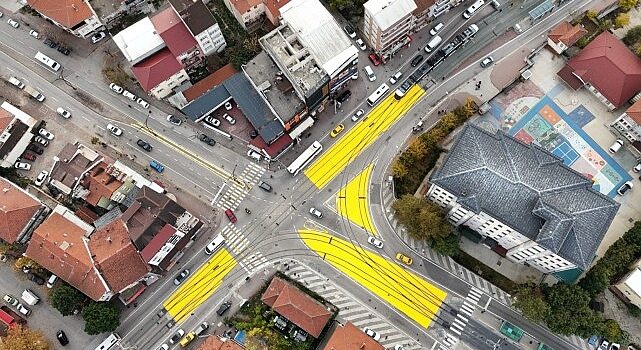 Tramvay hattında yaya güvenliği için önemli çalışma