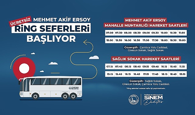 Üsküdar Mehmet Akif Ersoy Mahallesi ring seferleri başlıyor