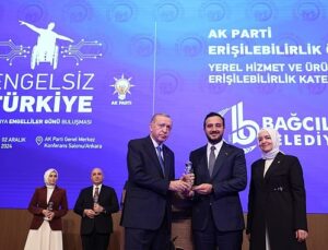 Cumhurbaşkanı Erdoğan’dan Bağcılar Belediyesi’ne “Erişilebilirlik” ödülü