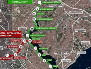 İstanbul’un Yeni Raylı Sistemi: Eyüpsultan – Bayrampaşa Tramvay Hattının Yapımı Sürüyor