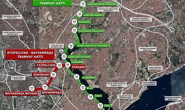 İstanbul’un Yeni Raylı Sistemi: Eyüpsultan – Bayrampaşa Tramvay Hattının Yapımı Sürüyor