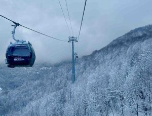 Teleferik keyfi kaldığı yerden