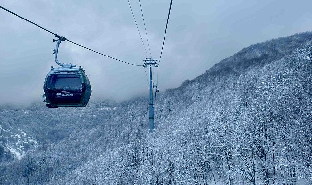 Teleferik keyfi kaldığı yerden