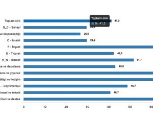 Tüik: Toplam ciro yıllık %41,2 arttı