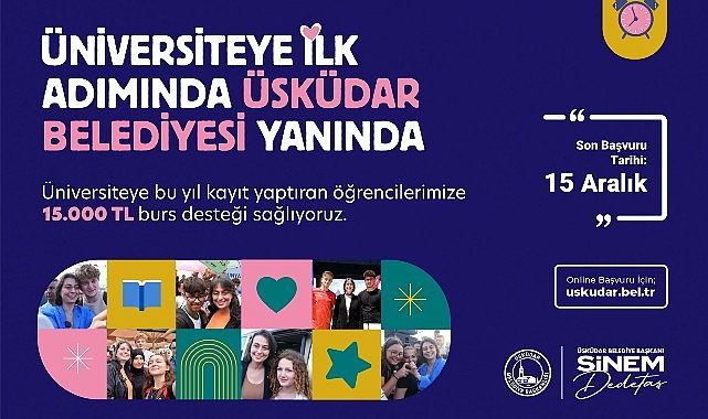 Üsküdar Belediyesi’nden Üniversiteyi Kazananlara 15 Bin Lira Burs Desteği