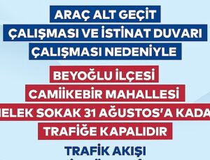 Beyoğlu’nda yol ve çevre düzenlemesi başlıyor