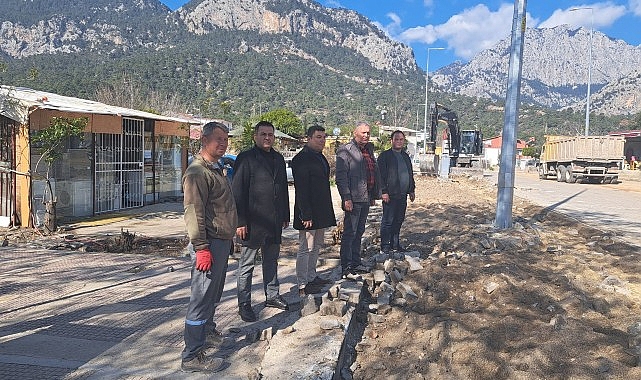 Kemer’de altyapı çalışmaları
