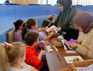 Milli İrade Meydanı’nda çocuklar çok neşeli