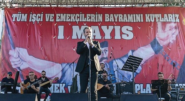 Başkan Abdullah Özyiğit, 1 Mayıs’ta emekçilerle yürüdü